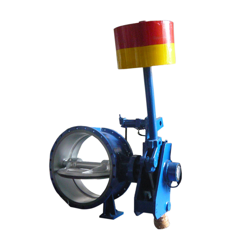 Hammer type automatic pressure-retaining liquid controlled butterfly valve